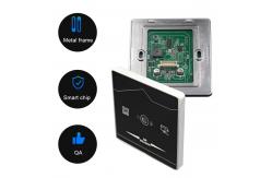 China Tempered glass QR Code Reader Access Control Wiegand Proximity Card Reader supplier