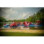 Lake Big Floating Aqua Park / Inflatable Obstacle Course For Business for sale