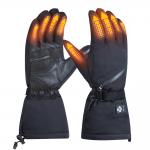 7.4V Battery Rechargeable Heated Gloves Black Winter Snow Proof for sale