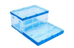 China Clear Plastic Storage Crate Folding Household Storage Box Eco - Friendly supplier