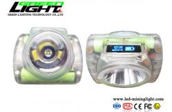 China 15000lux 232lum Portable Mining Headlight With OLED Time Display supplier