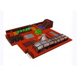 OEM Orange Indoor Slide Inflatable Trampoline Park With Obstacle