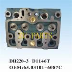 65.03101-6087C Engine Cylinder Head Fit For DH220-3 D1146T DH228LC for sale