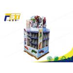 Four Sided Durable Cardboard Pallet Display Stand For Supermarket Promotion