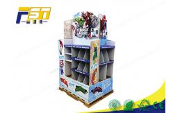 China Four Sided Durable Cardboard Pallet Display Stand For Supermarket Promotion supplier