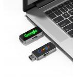 2gb Engraving Logo Crystal Flash Drive Shiny When Working At Computer With Led Light for sale