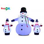 LED Lights Christmas Inflatable Snowman For Yard Decoration for sale