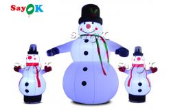 China LED Lights Christmas Inflatable Snowman For Yard Decoration supplier