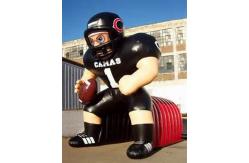 China Inflatable Tunnel With NFL Player Model For Event Promotion And Advertising supplier