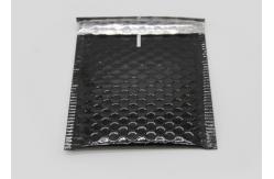 China Shiny Black Self Seal Bubble Mailers With Moisture Resistant Foil Film supplier