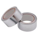 Aluminum Foil Adhesive Tape 70 Micron Thickness 50m Length For HVAC Industry Joining And FSK Sealing for sale