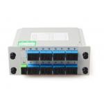 Casette Type FTTH Distribution Box 1 * 16 Insertion Type Fiber Optic PLC Splitter for sale