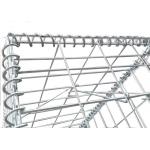50 x 100mm Galvanized Welded Mesh Gabion / Welded Stone Cage Wall for sale