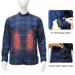 Sheerfond Heated Long Sleeve Shirt , Flannel Heated Thermal Underwear Odm for sale