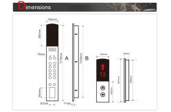China Customized Elevator Cop Lop LCD Display Panel / Lift Car Operating Panel supplier