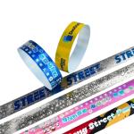 Customizable Glitter Party Wristbands for Festive Event Entry & Promotion
