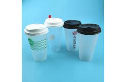 China 350ml Milkshake Disposable Bubble Tea Cups Cylinder Shape supplier