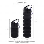 550ML Sample Free Private Label Collapsible Silicone Water Bottle