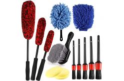 China Synthetic Car Cleaning Brush Kit 14PCS OEM Wheel Tire Brush Cleaning Set supplier