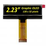 2.23 Inch OLED Display Module 128*32 Dot Matrix PMOLED Screen SSD1305 Driver 24Pin for sale