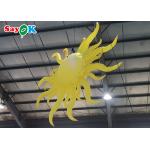 Portable Yellow Inflatable Lighting Decoration Sun Model Hanging for sale