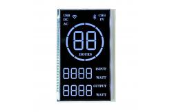 China 7 Segment VA Black LCD Customization Negative Display 5V 27PIN supplier