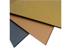China Smooth Mirror Aluminum Composite Panel With Wear Resistant Steel supplier