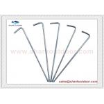 Question Mark Shaped Tent Pegs Camping Stake Steel Wire Half Round Garden Nail for sale