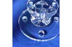 China Semiconductor Frosted Transparent Quartz Flake Quartz Flanges Corrosion Resistant supplier