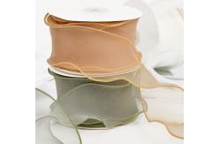 China Simple Bilateral Gauze Gifts Wrapping Flower Fishtail Organza Ribbon supplier