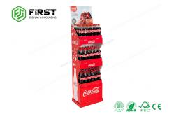 China Customized Printed Logo Folding Promotion Cardboard Floor Display Stands For Bottles supplier