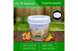 China Customized Logo 2 Lids Plastic Fermenter for Automatic Fruit Beer Enzymes Container supplier