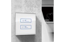 China RS485 Modubus Touch Screen Wall Switch Tempered Glass Plastic Cover supplier