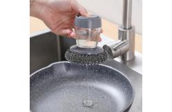 China Stainless Steel Sponges Wool Scrubbers With Soap Dispenser supplier