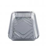 Heavy Duty Shallow Disposable Aluminum Foil Food Containers Oblong Foil Pan With  Lid