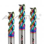 0.6μm DLC Coated End Mills H6 3 Flute End Mill For Aluminum for sale