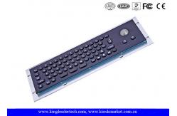 China Metallic Liquid-Proof Industrial Black Kiosk Metal Keyboard With Trackball supplier