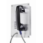 Emergency Vandal Resistant Telephone Flush Mounted Handset Phone For Prison for sale