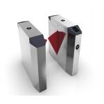 Bevel Arc Wing Gate Turnstile Flap Barrier Access Control System for sale