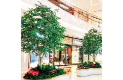 China Large Ficus Foliage Artificial Landscape Trees With Lush Green Leaves No Sunlight supplier