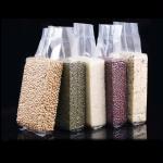 Customized Transparent Vacuum Bag With Miscellany Grain Print Recyclable Offset Surface For Food Industrial Use for sale
