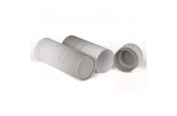 China OEM White Cosmetic Cardboard Tube Packaging with Silk Screen Printing supplier