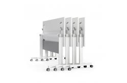 China Durable Office Meeting Desk Foldable White Conference Room Table supplier