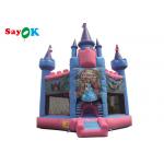 Waterproof Inflatable Bounce House Princess Frozen Carriage Bouncy Castle With Slide