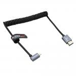 Alvin's 8K Left Angle Micro HDMI Cable Coiled 48Gbps for sale