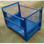 Factory / Warehouse Stacking Rack Collapsible Steel Storage Containers OEM ODM