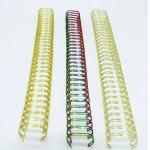 Factory various colors 1/4'' Twin Loop Wireo Double Metal Spiral Double Wire O Cut Piece for sale