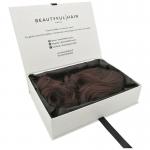 White Rigid Cosmetic Packaging Box Small Eco Friendly With Ribbon for sale