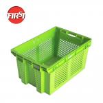 Nestable Stackable Ventilated Plastic Bins for Fruits and Vegetables Storage Solutions for sale