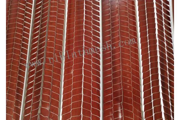 5 Rib 8 Opening Expanded 610mm Galvanized Lath Mesh